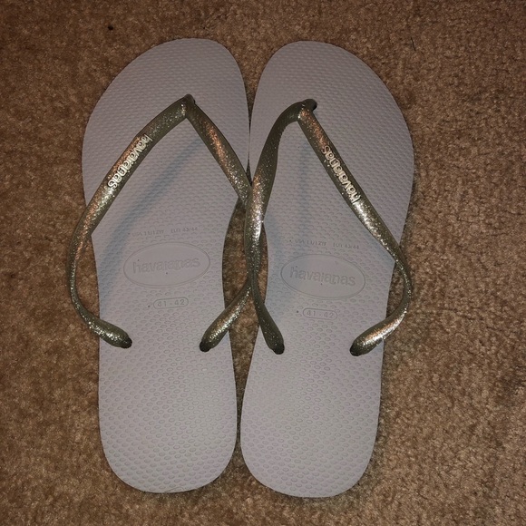 Havaianas Shoes - Silver Havaianas Flip Flops